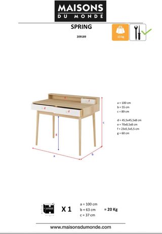 Escritorio Spring - Maisons du Monde