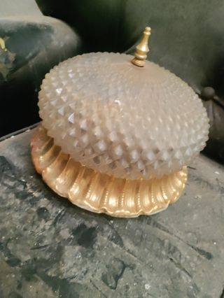 Lampara antigua de cristal