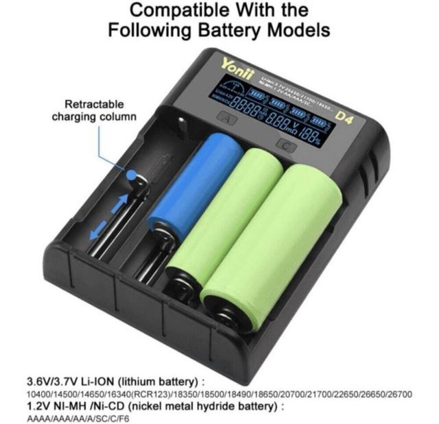 CARGADOR DE BATERIAS RECARGABLES