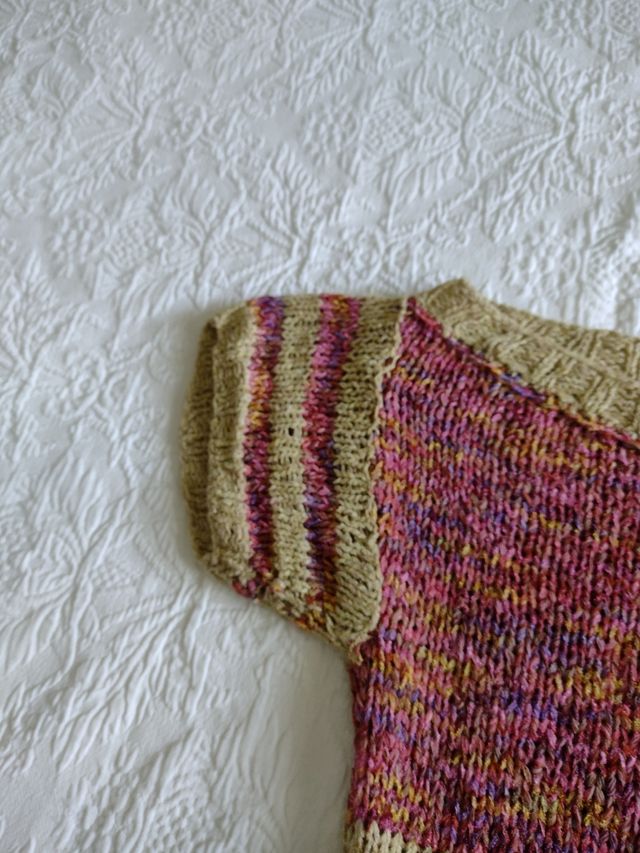 Maglia  lavorata a mano donna cotone