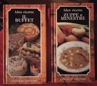 (65)-4 libri cucina buffet snacks verdure zuppe