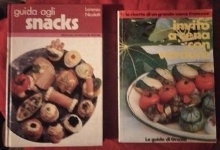 (65)-4 libri cucina buffet snacks verdure zuppe