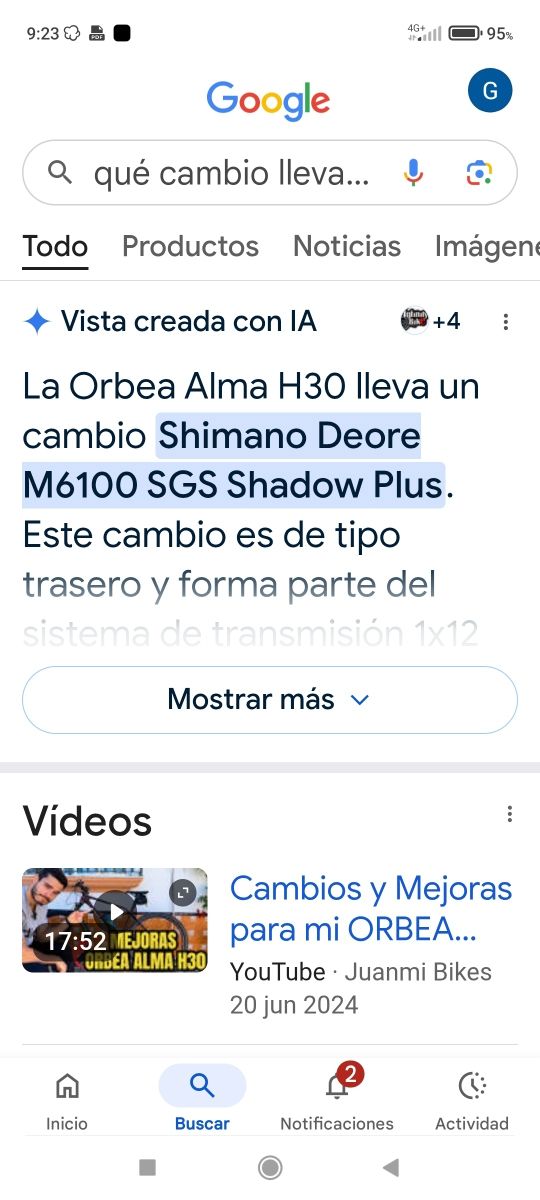 Bicicleta Orbea Alma h30 .
