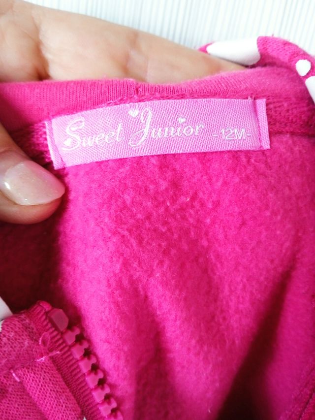Sudadera niña estampada talla 12 meses