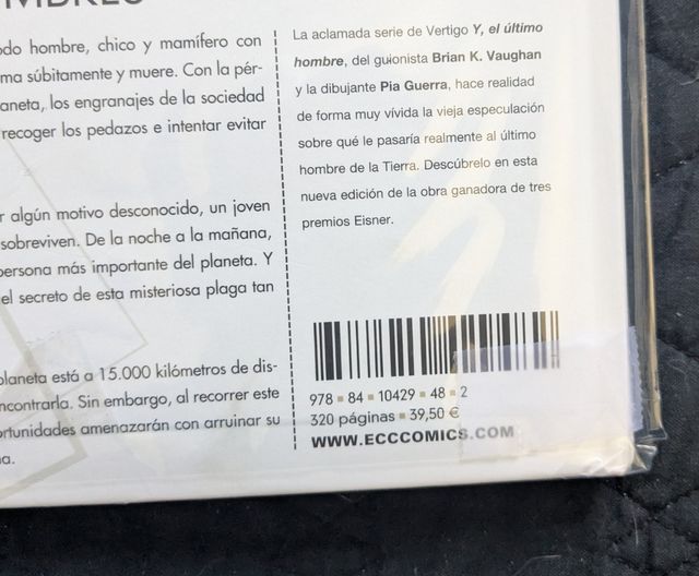 Cómic novela gráfica y el último hombre. 1 y 2