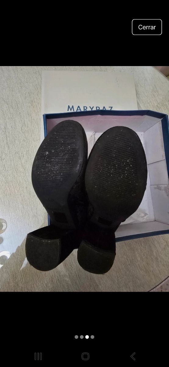 Botines MARYPAZ negros terciopelo