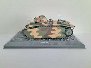 MAQUETA TANQUE FRANCÉS CHAR B1 BIS EN SU CAJA