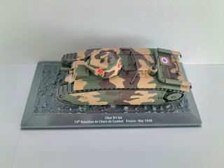 MAQUETA TANQUE FRANCÉS CHAR B1 BIS EN SU CAJA