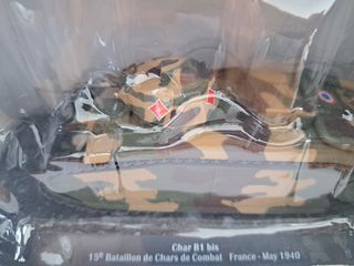 MAQUETA TANQUE FRANCÉS CHAR B1 BIS EN SU CAJA