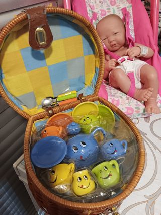 Juguetes bebé: Muñeca, ábaco, panda