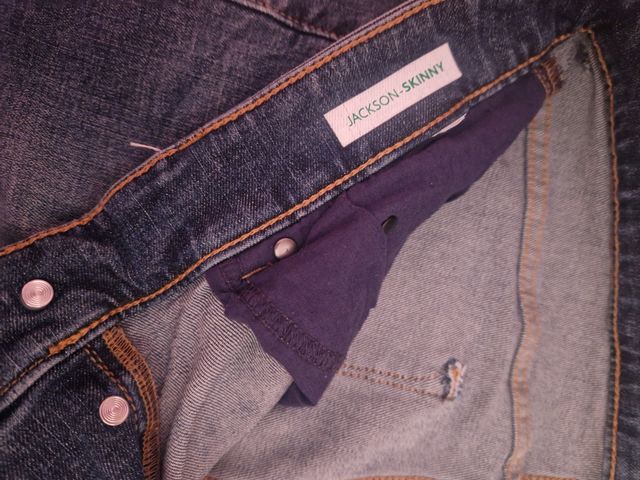 Jeans skinny uomo blu