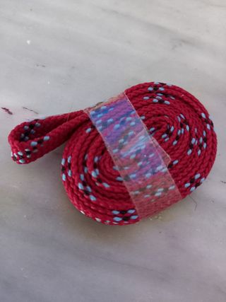 Cordoncino occhiali microfibra rosso-blu