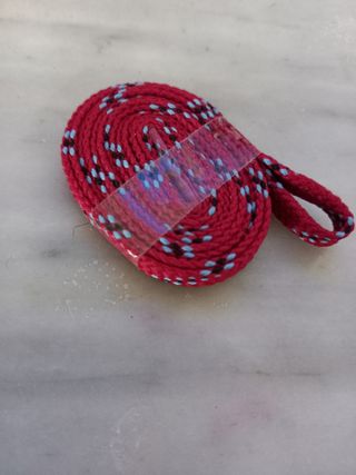 Cordoncino occhiali microfibra rosso-blu