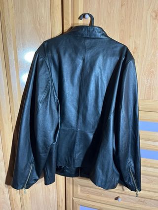 Chaqueta piel de cordero negra