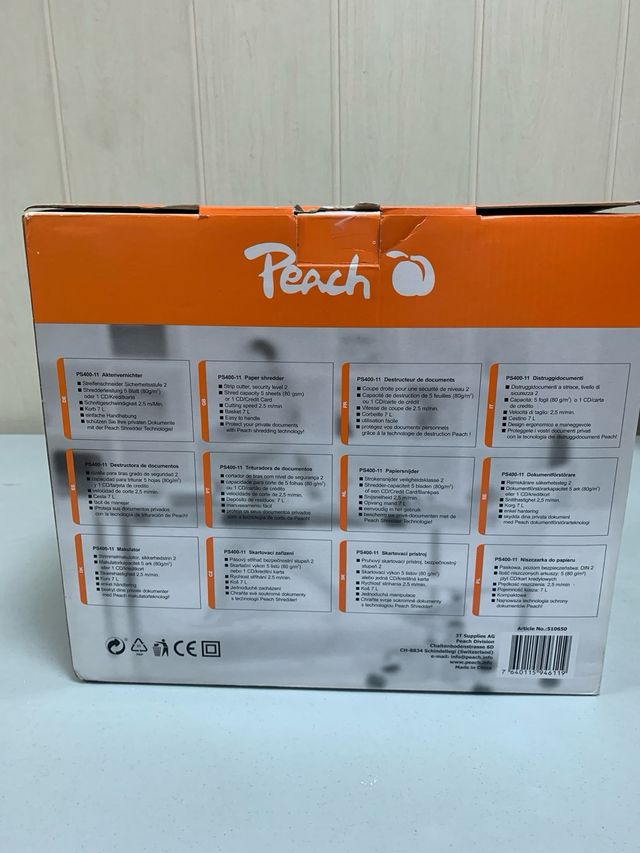 Trituradora Peach PS400-11 destructora de papel