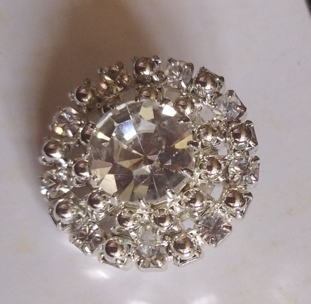 7 botones joya,strass