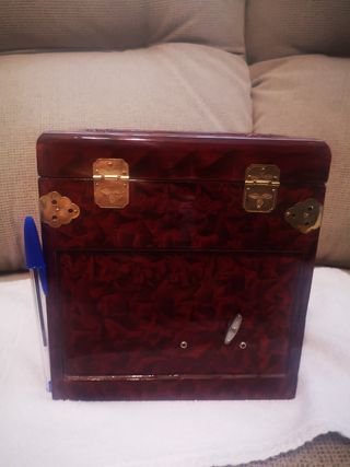Joyero chino musical, madera. Nuevo, vintage 
