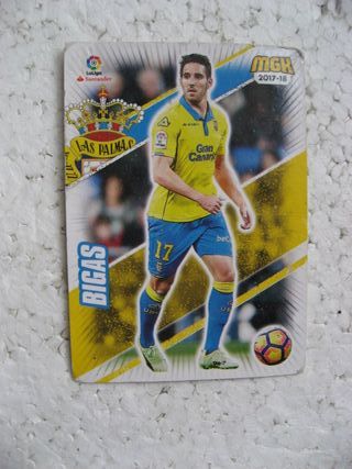 cromo carta fútbol Bigas Las Palmas 305 Panini MGK