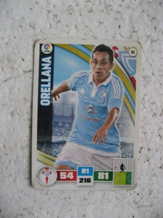 cromo fútbol Orellana 81 Adrenalyn XL Celta Vigo