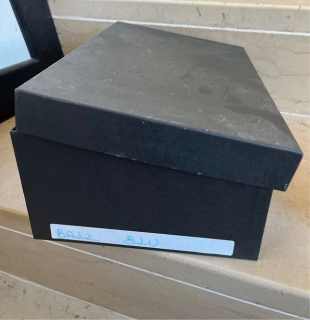 Ballerine blu scamosciate