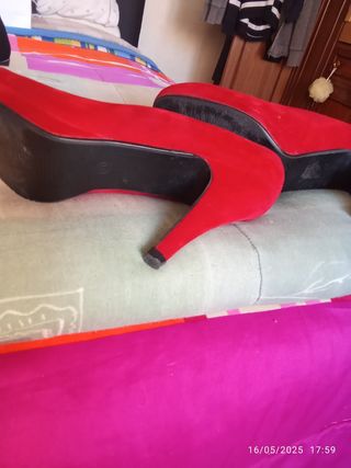 Zapatos rojos mujer tacón