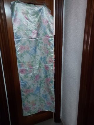 Falda camilla  raso estampado tapete  y tela 5€