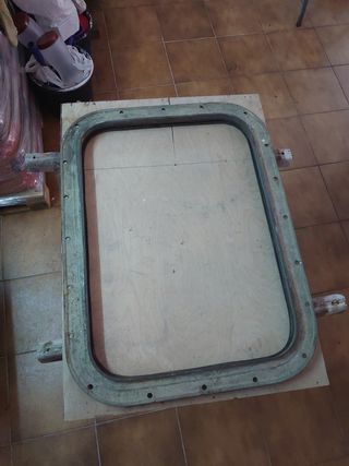 Ojo de buey bronce rectangular