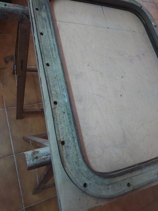 Ojo de buey bronce rectangular