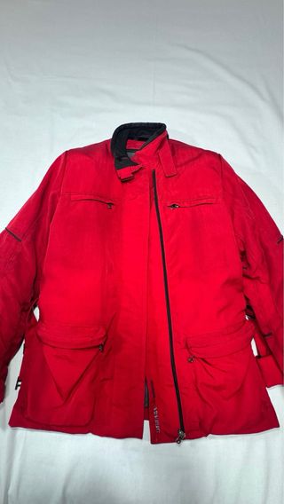 Chaqueta moto Dainese Gore-Tex roja de mujer