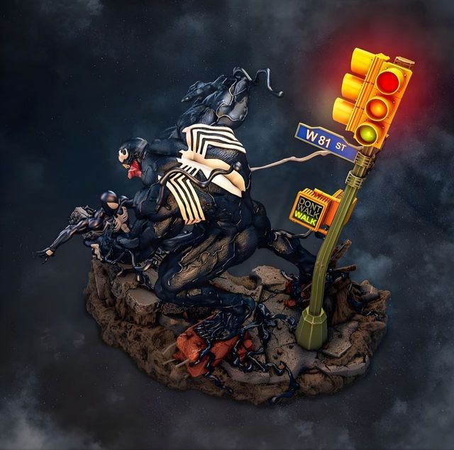 VENOM figura di Marvel dipinta a mano