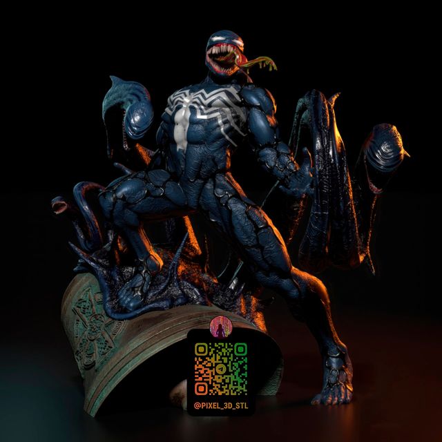 VENOM figura di Marvel dipinta a mano