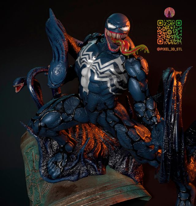 VENOM figura di Marvel dipinta a mano