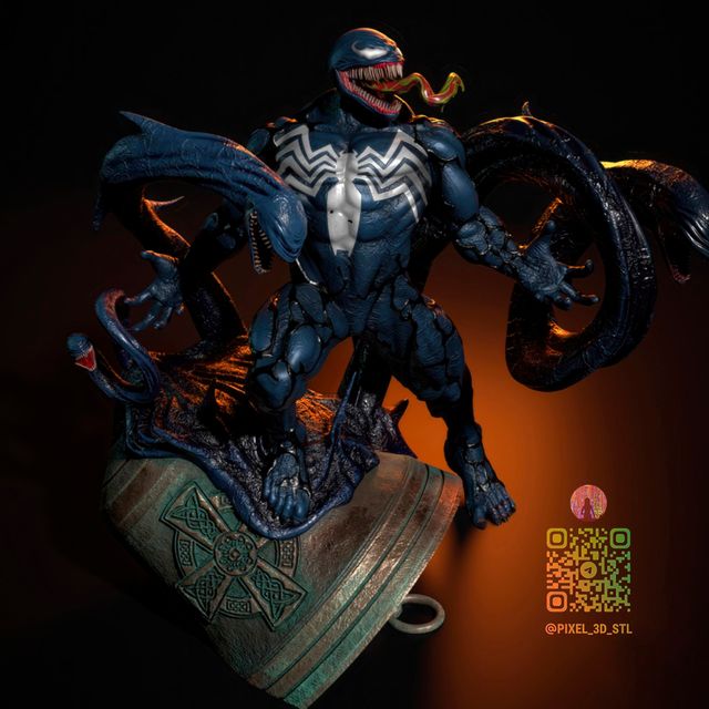 VENOM figura di Marvel dipinta a mano