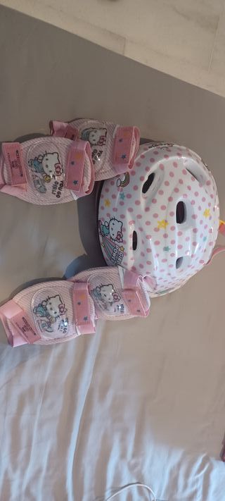 Set protección patinaje 3 piezas Hello Kitty