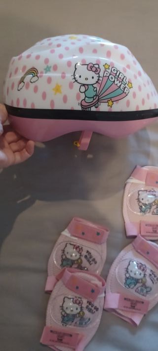 Set protección patinaje 3 piezas Hello Kitty