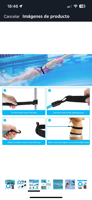 Cinturon natación 