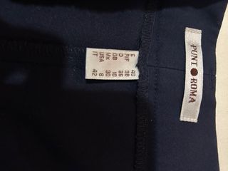 Pantalón Punto Roma -talla 40- azul marino