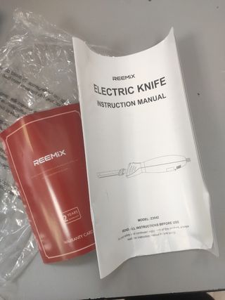 Cuchillo Eléctrico, hoja de acero inoxid