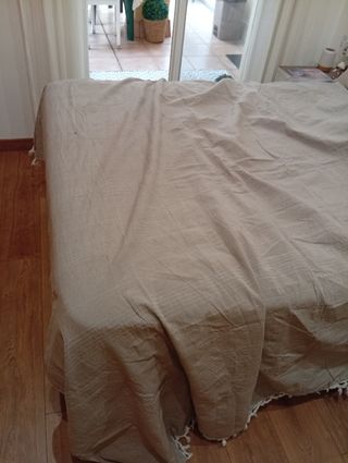 Colchas lino crudo - 4 unidades