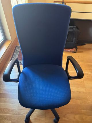 Silla escritorio azul
