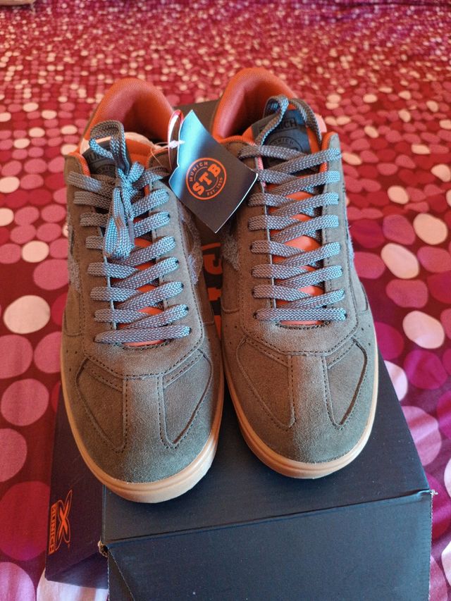 Zapatillas Munich Hombre Marrón-Verde