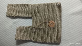 Bolso crochet beige dorado