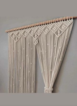 Cortina macramé
