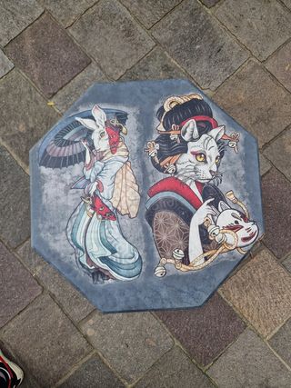 Tavolino Neku Usagi soggetti orientali