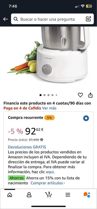 Suavinex  Robot de Cocina Bebé 5 en 1