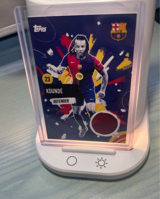 Kounde patch player worn team set FC Barcelona