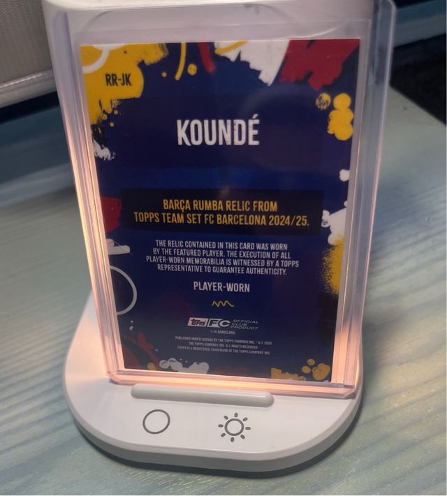 Kounde patch player worn team set FC Barcelona