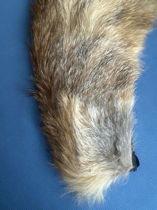 Cuello de piel de zorro - marrón, gris