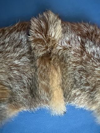 Cuello de piel de zorro - marrón, gris