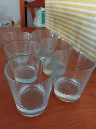 6 vasos agua grandes